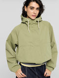 Bomber Cropped Verde Oliva