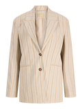 Blazer a Rayas Crema