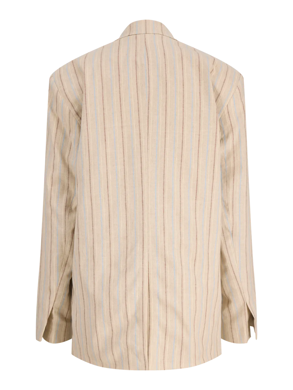 Blazer a Rayas Crema