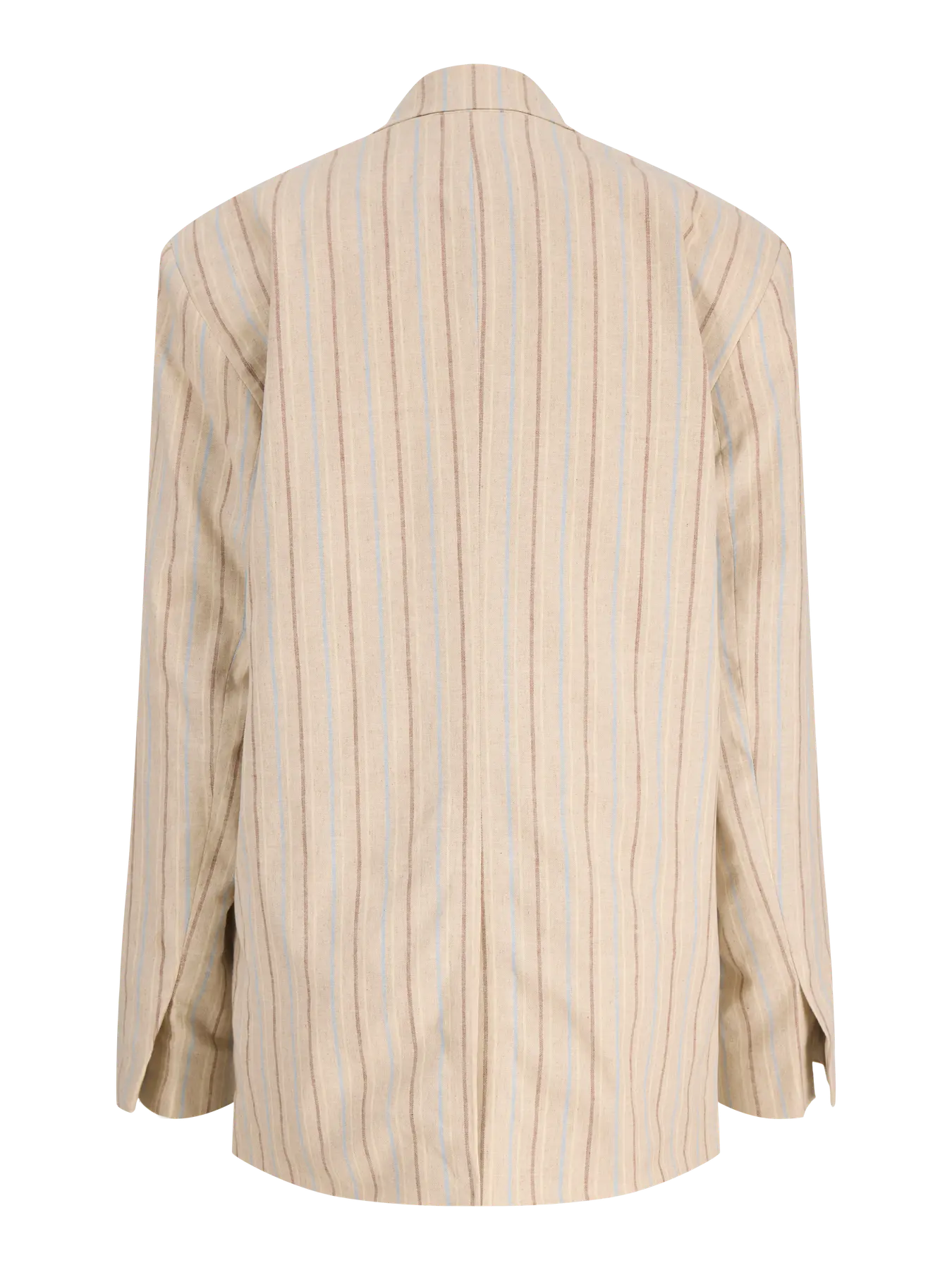 Blazer a Rayas Crema