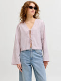 Blusa Corta a Rayas Rosa