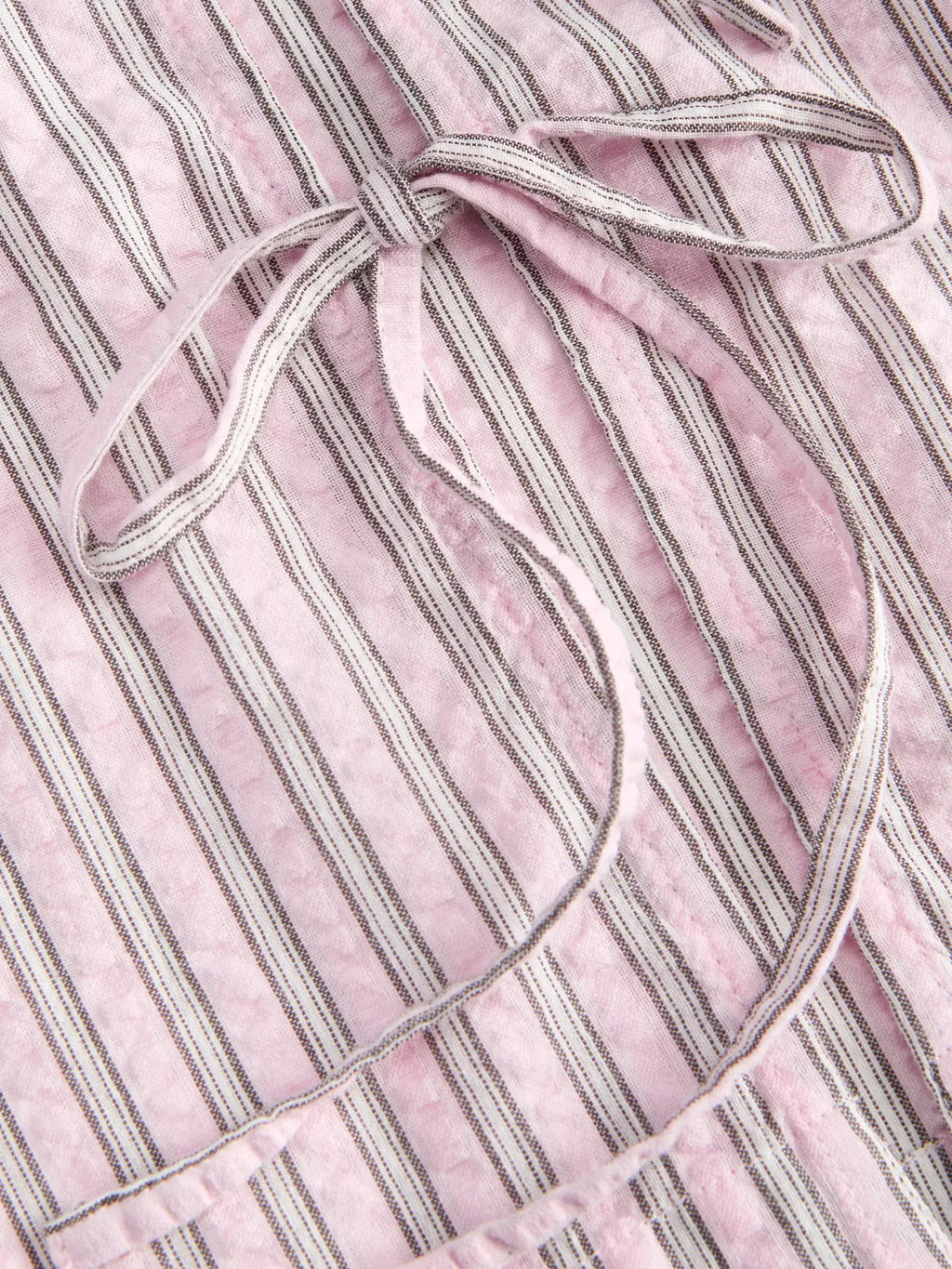 Blusa Corta a Rayas Rosa