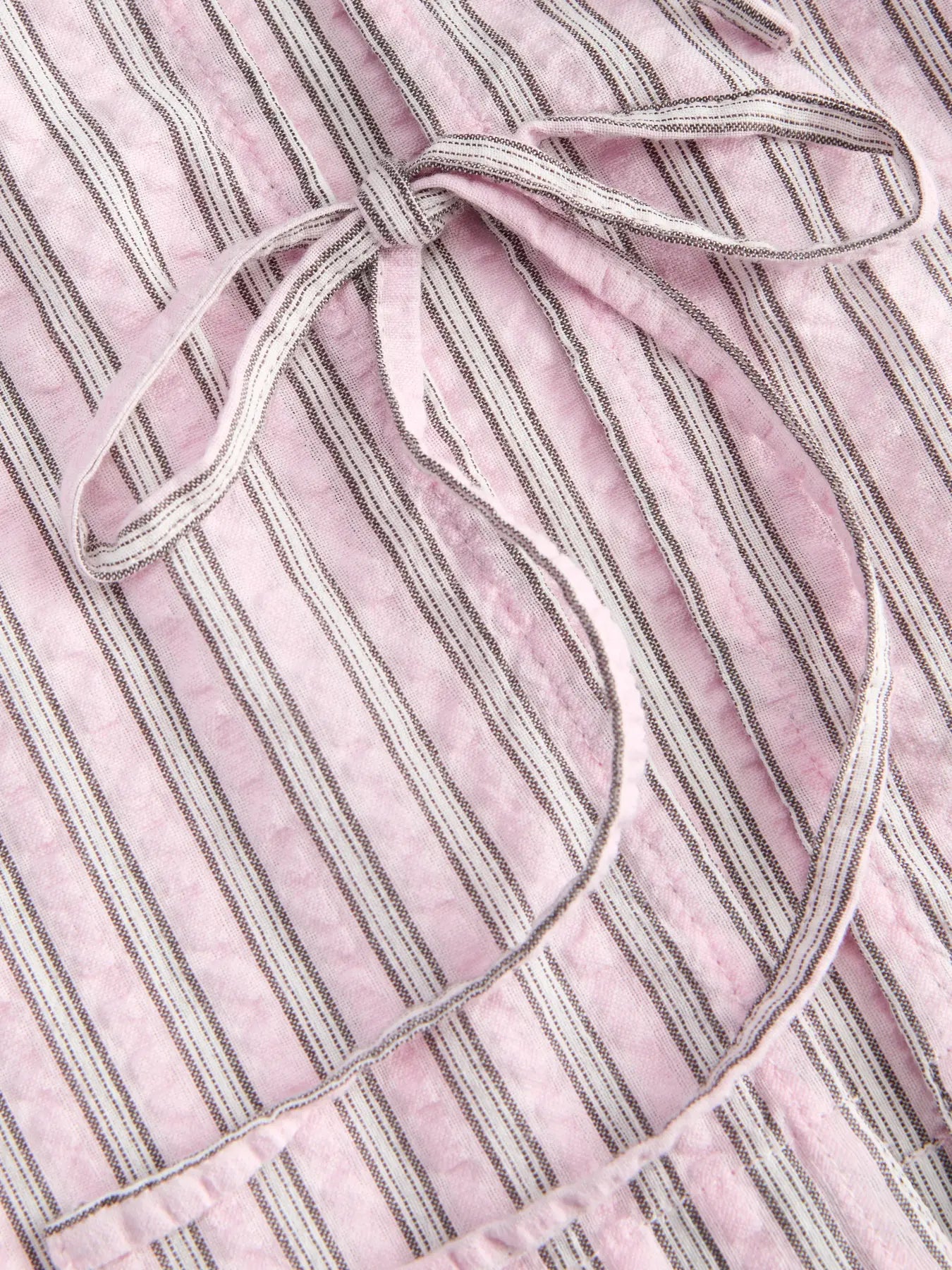 Blusa Corta a Rayas Rosa