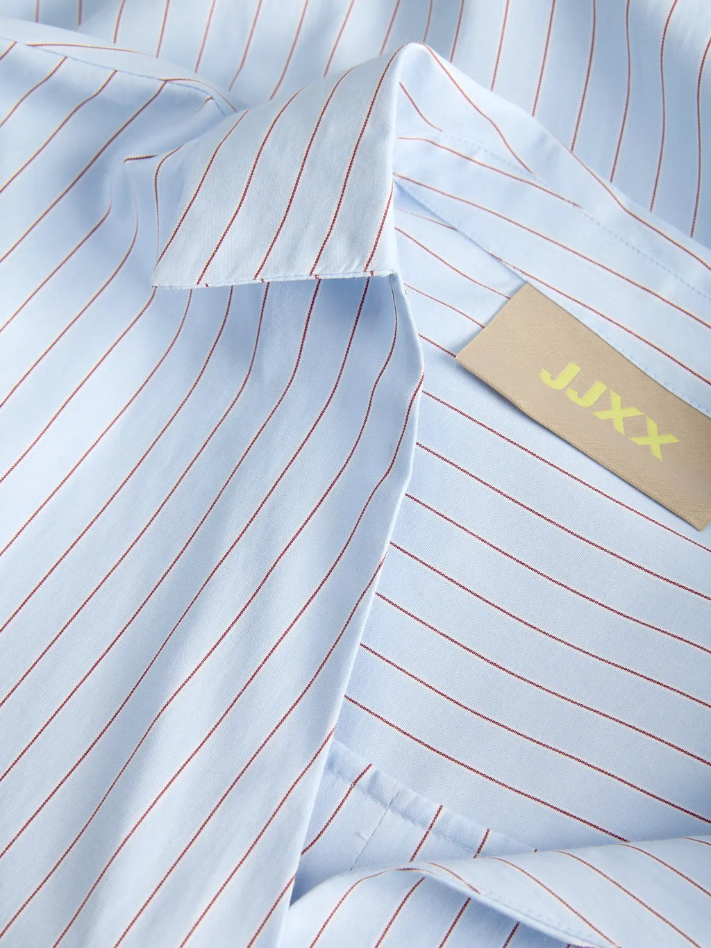 Camisa a Rayas Azul Celeste