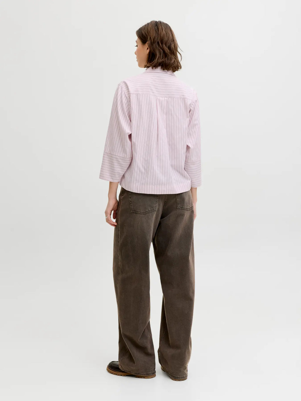 Camisa a Rayas Rosa