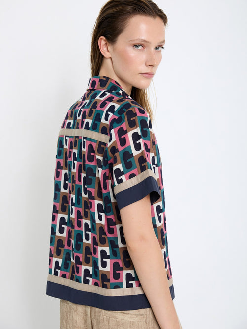 Camisa Monograma Geométrico