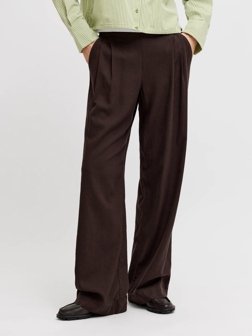 Pantalón Wide Leg Marrón