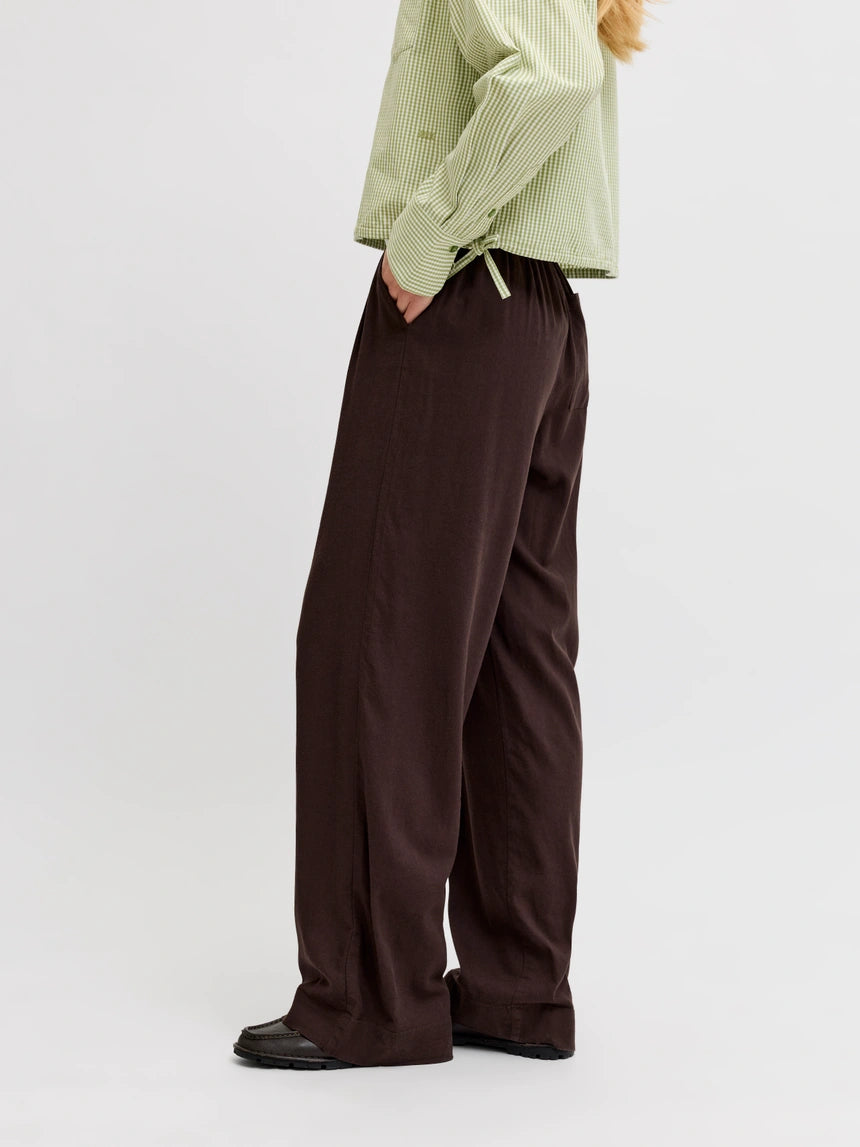 Pantalón Wide Leg Marrón