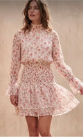 Vestido Floral Manga Larga