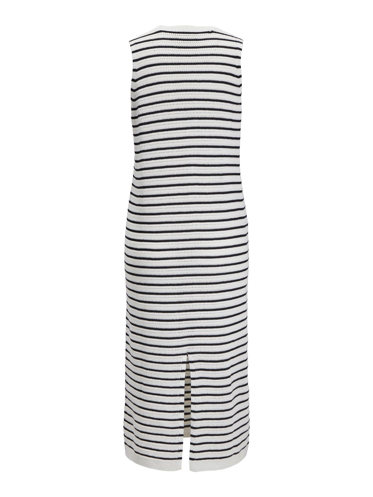 Vestido midi de punto rayas marineras