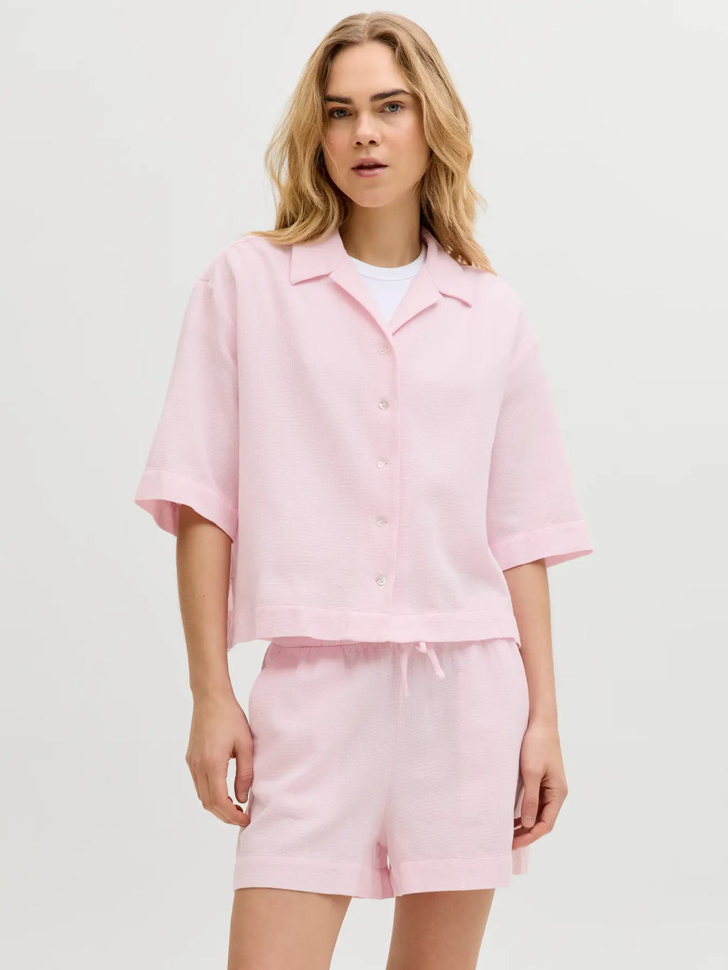 Camisa Piqué Rosa