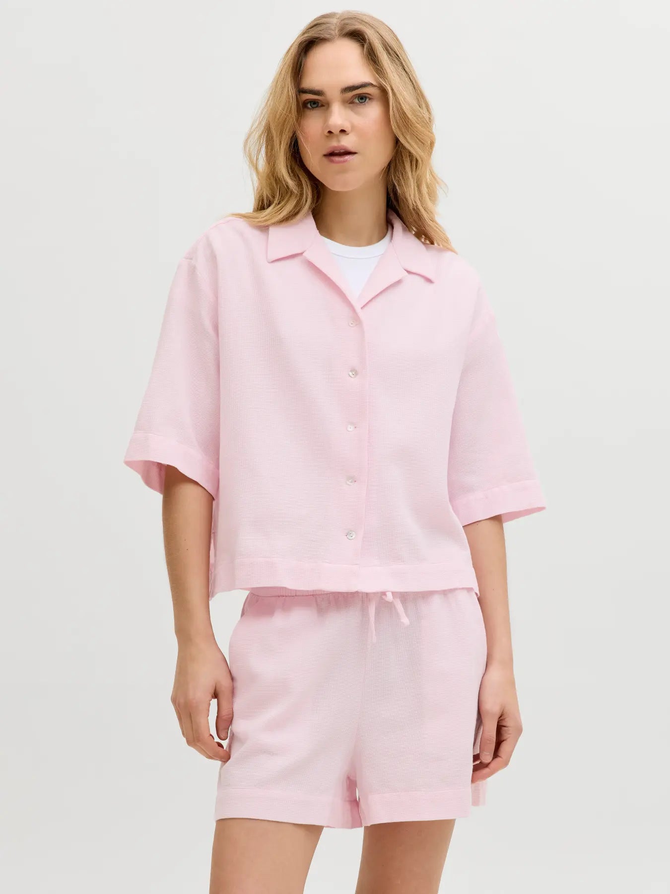Camisa Piqué Rosa