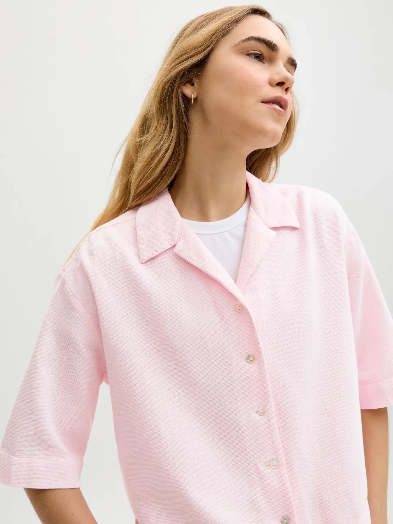 Camisa Piqué Rosa