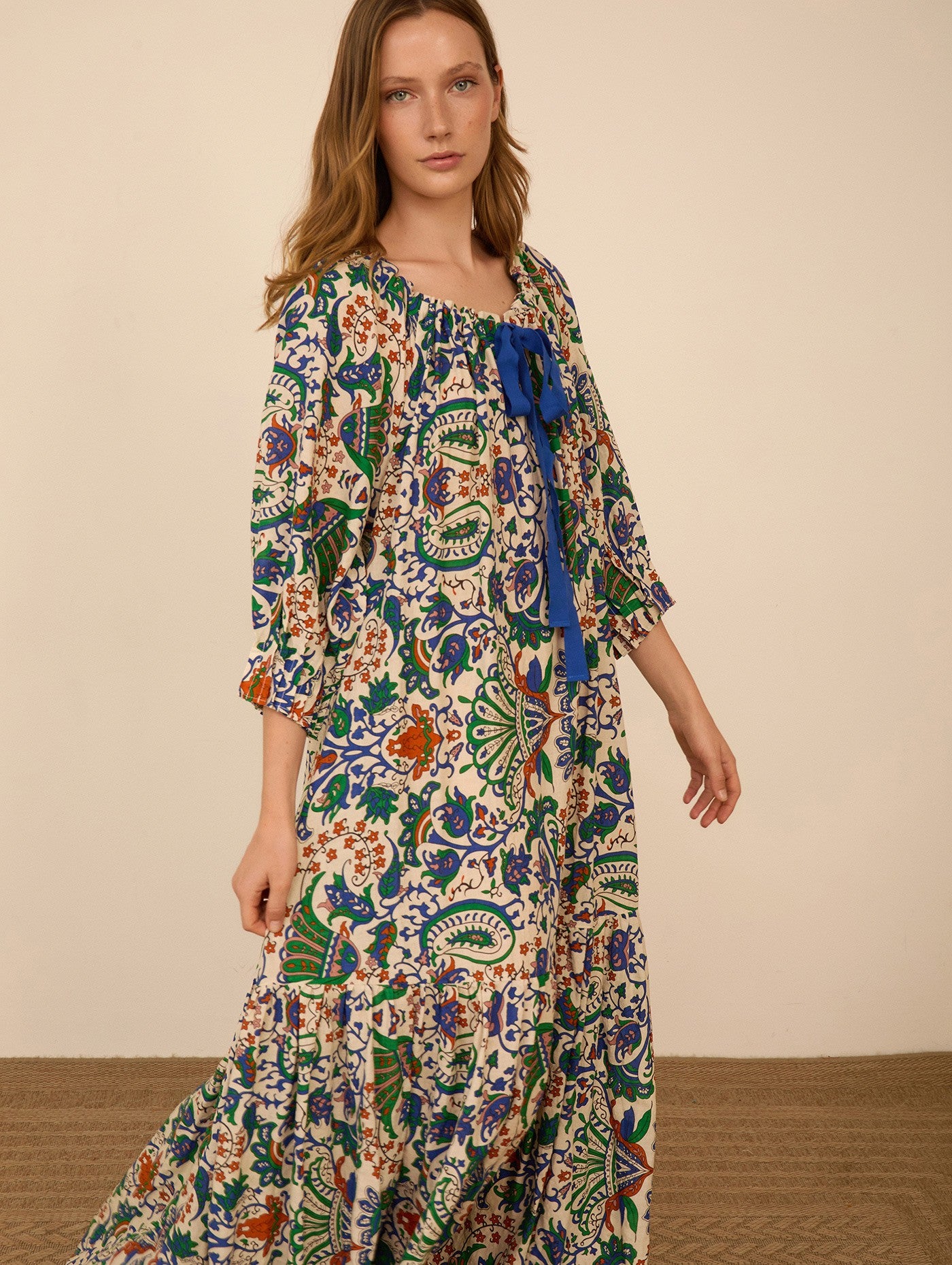 Vestido de Algodón Estampado