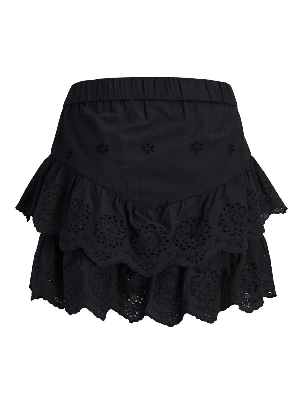 Minifalda Bordado Inglés Negra